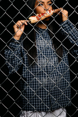 'PERRO' Blue Flannel Button up